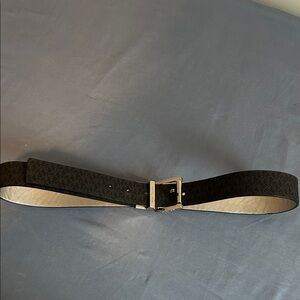 Michael Kors Black and Silver Belt